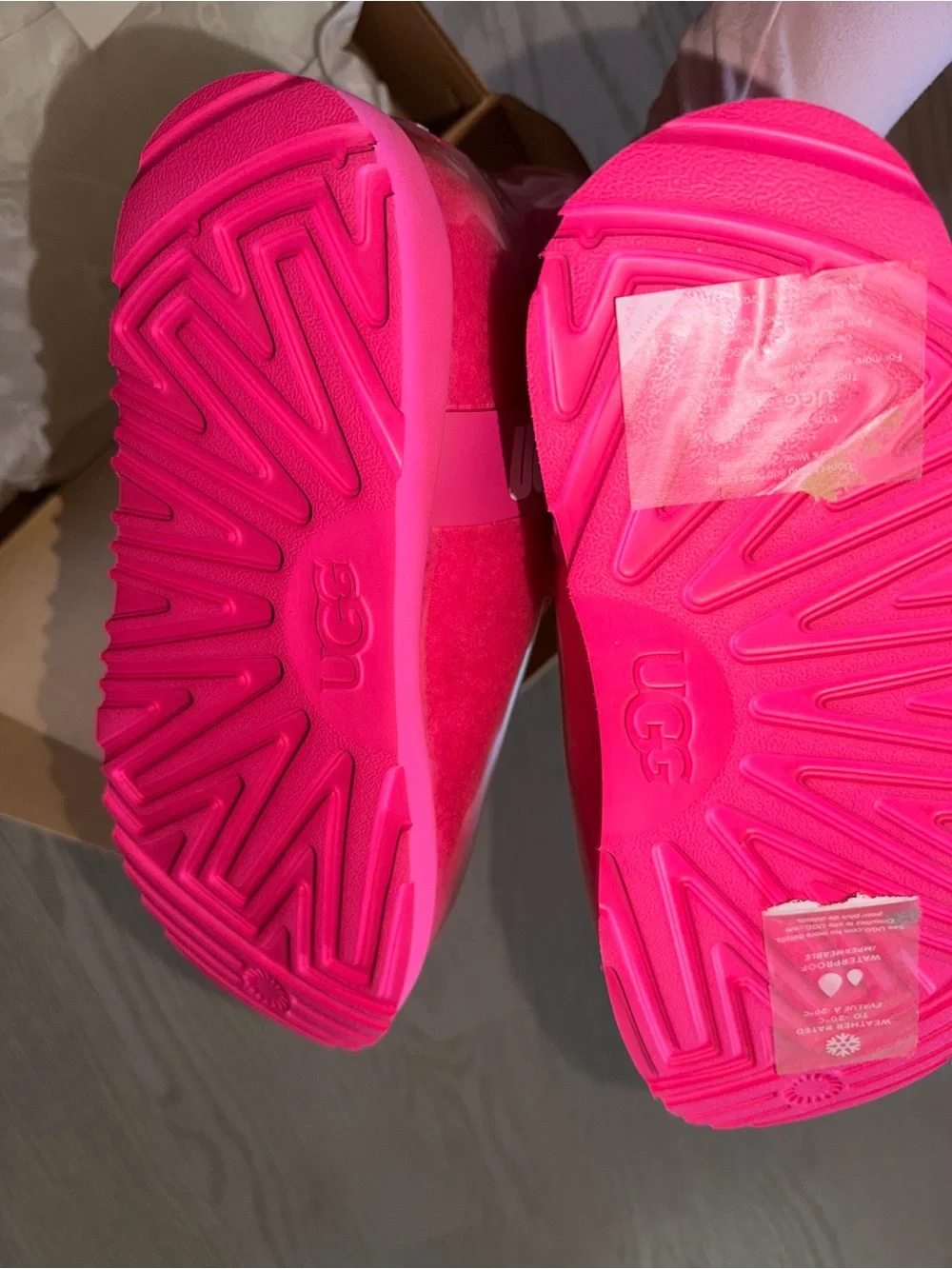 UGG Kids Pink Waterproof Rain & Snow Boots